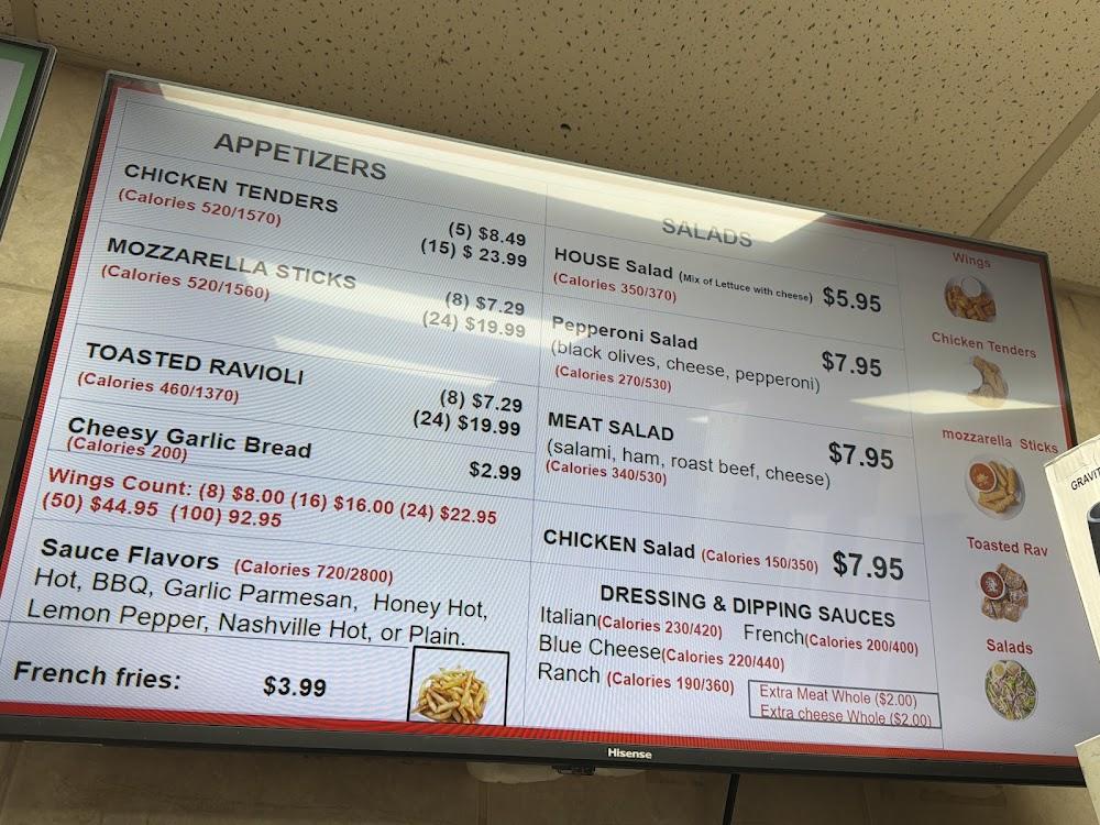 Milanos Pizza Menu image 2
